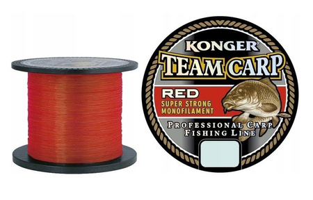 ŻYŁKA TEAM CARP COLOR RED 0.22/1000 KONGER 265001022