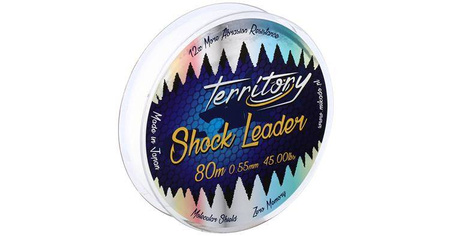 PRZYPON STRZAŁOWY - TERRITORY SHOCK LEADER 45lbs/0.55mm/80m - TRANSPARENTNY - op.1szp. MIKADO ZTSL-055C