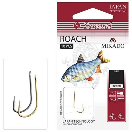 HACZYK SENSUAL - ROACH Nr 8 NI / 0.18mm / 70cm - torebka 10szt. MIKADO HSP9200-8N-018