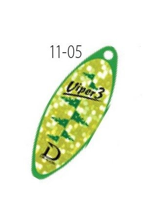 Błystka obrotowa VIPER nr 3 zielony fluo DRAGON DDK-11-05-003