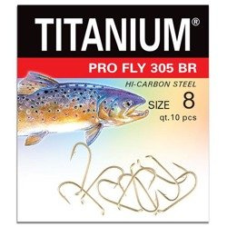 Haczyk Titanium PRO FLY (10 szt.), rozm. 8 Robinson 02-P-305BR-08