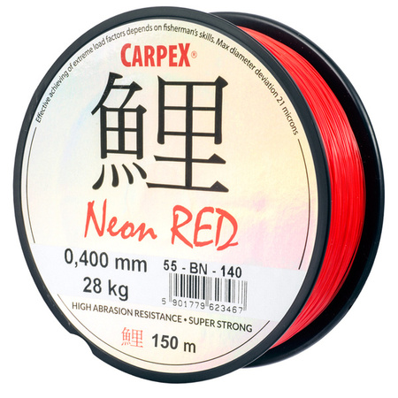 Żyłka Carpex Neon Red, 0.31mm, 150m Carpex 55-BN-131
