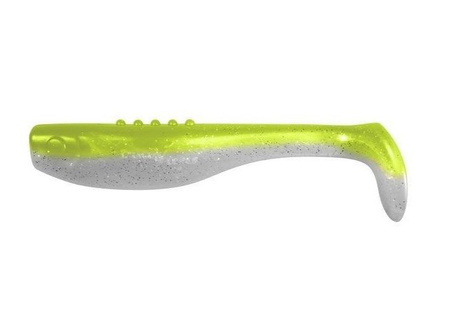 Ripper Bandit PRO 4"/10cm 3szt./bag PEARL/SUPER YELLOW silver glitter DRAGON CHE-BD40D-01-501