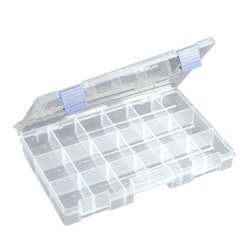 Pudełko twisterowe z regulowanymi przegródkami 27.5x18x4.2cm Robinson 74-TW-R36