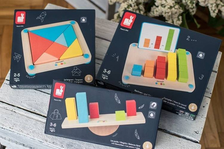 Drewniana układanka Nauka liczenia Essentiel, Janod