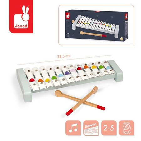 Cymbałki 12 tonów metalowe Confetti, Janod