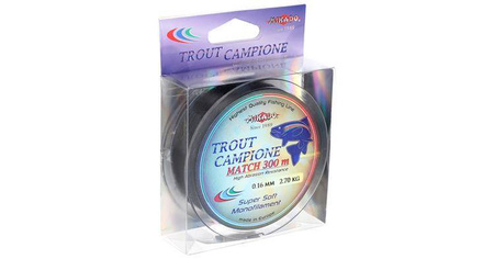 ŻYŁKA TROUT CAMPIONE MATCH 0.18mm\3.00kg\300m Czarna - 1szp. MIKADO ZMTC-M-018