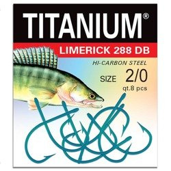 Haczyk Titanium LIMERICK (8 szt.), rozm. 2/0 Robinson 02-P-288DB-2/0