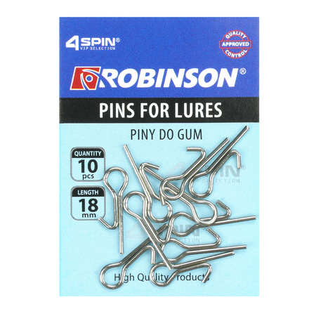 Piny do przynęt gumowych 18mm, 10szt Robinson 84-PG-018