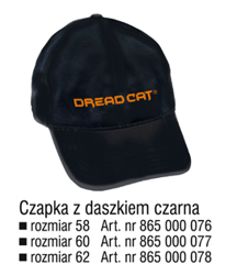 CZAPKA Z DASZKIEM CZARNA ROZM. 58 DREAD CAT® 865000076