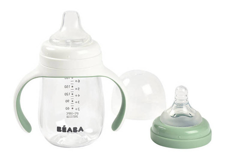 Beaba Butelka treningowa 2w1 tritanowa 210 ml Sage green