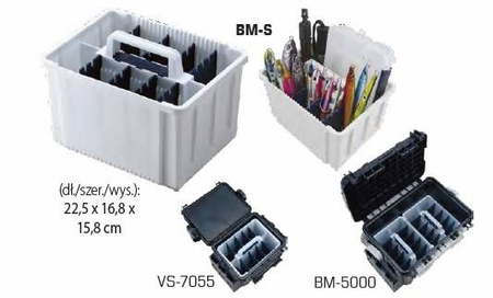 Organizer MEIHO-VERSUS do skrzynek BM-5000, VS-7055, VW-2055 22.5x16.8x15.8 cm jasnoszary S DRAGON JME-INN.STOCK.BM-S