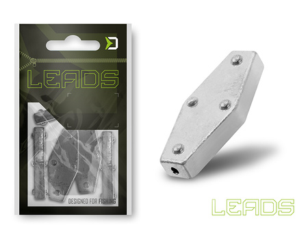 Delphin LEADS Sześciokąt z otworem / 5szt 25,0g Delphin (101005411)