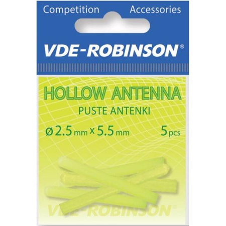 Antenki do spławików 2,0x5,5mm, żółte, 5szt. VDR Team 67-A0-A13Y