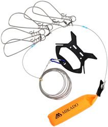 ZESTAW AGRAFEK Z LINKĄ DO PRZETRZYMYWANIA RYB - 14CM - op.5 szt. MIKADO AMR03-003-SET