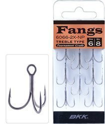 KOTWICZKI BKK - FANGS 6066 2X Nr.8 ULTRA ANTI-RUST - torebka 8szt. MIKADO BT-662-UA-8