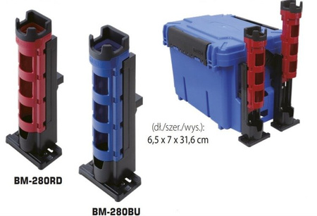 Uchwyt na wędki MEIHO-VERSUS ROD STAND BM-280 niebieski komp.z BM-9000, BM-7000 DRAGON JME-ROD ST.BM-280BU