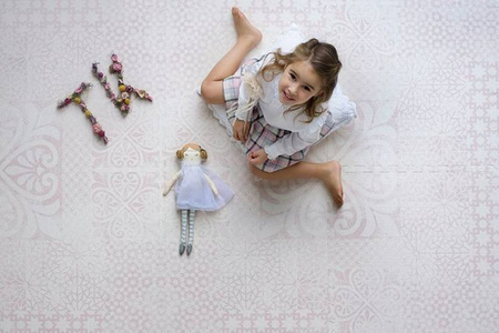 TODDLEKIND Mata do zabawy piankowa podłogowa Prettier Playmat Persian Blossom Light Pink