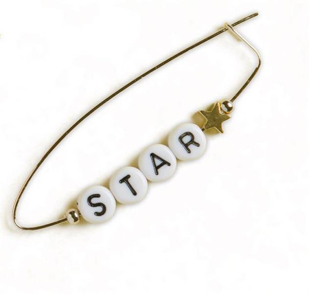 Zestaw do tworzenia biżuterii Koraliki z literkami  6+, Janod