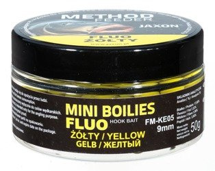 KULKI MINI FLUO METHOD FEEDER 9MM ZÓŁTY 50G JAXON FM-KE05