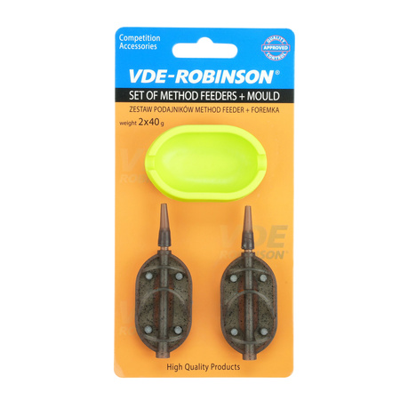 Zestaw VDE-Robinson Method Feeder, podajnik 2x40g + gumowa foremka VDR Team 83-MF-S40