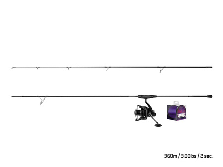 Zestaw karpiowy Delphin CorsaBLACK NERO 360cm/2 części + 8T + 0,30mm Delphin (101006409)