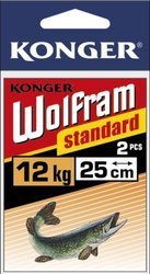 PRZYPON WOLFRAM STANDARD 15cm/12KG 20OP X 2SZT KONGER 267015012