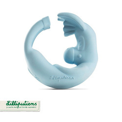 LILLIPUTIENS Grzechotka gryzak z naturalnego kauczuku Osiołek Ignace 3 m+ ECO