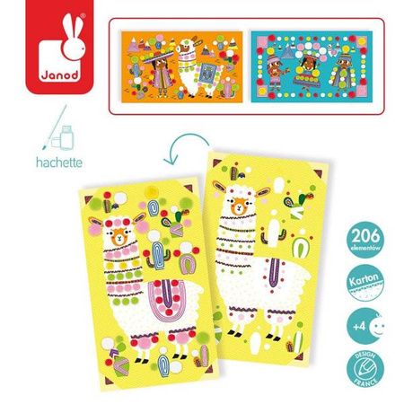 Zestaw artystyczny Pompony Lamy 4+, Janod