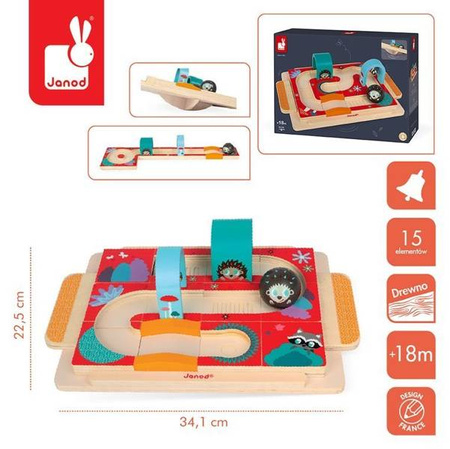 Układanka-tor dla kuli Jeżyk, Janod 