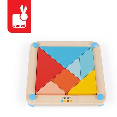 Drewniana układanka Tangram Essentiel, Janod