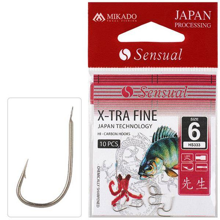 HACZYK DO SPŁAWIKA SENSUAL - X-TRA FINE Nr 20 LBR - torebka 10szt. MIKADO HS333-20LBR