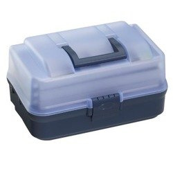 Pudełko wędkarskie z 3 szufladami, 37x22,2x19,7cm, przezr./nieb. Panaro 74-Y-149/n