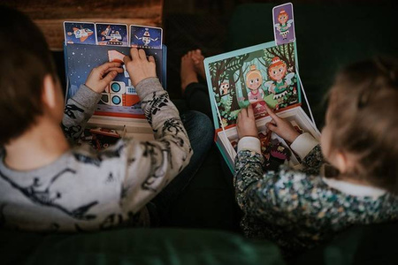 Magnetyczna układanka Kosmos Magnetibook, Janod