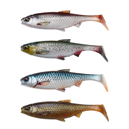 3D RIVER ROACH 8CM 5G CLEAR WATER MIX 4PCS Savage Gear (74304)