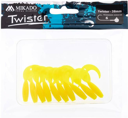 PRZYNĘTA - TWISTER 38mm/ LEMON - op.10szt.