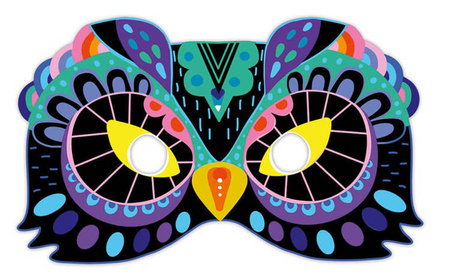 Zestaw kreatywny Zdrapywanki Maski i okulary Zwierzęta 5+, Janod