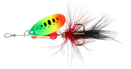 BŁYSTKA OBROTOWA - FOCUS Z CHWOSTEM 3 g SREBRNY / 29 MIKADO PMB-OFOC-29