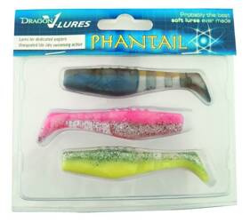 Ripper  Phantail PRO 4"/10cm 3szt./bag D-20-311 D-20-991 D-60-869    DRAGON CHE-PT40-MIX3