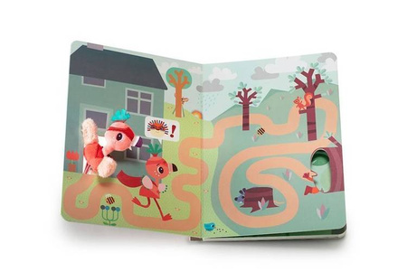 LILLIPUTIENS Książeczka przygodowa z mini-przytulanką kartonowa „Anais superbohaterka” 2 l+