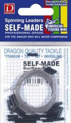 Materiał przyponowy - A.F.W. (plecionka stalowa 2.5 m + 25 zacisków) 1 x 7 Surfstrand 27 kg SELF-MADE 250 cm 1 szt.    DRAGON PDF-.50-927-25