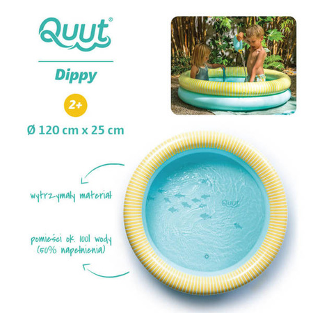 QUUT Dmuchany basen duży Ø 120 cm Dippy Banana Blue