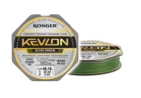 PLECIONKA KEVLON OLIVE GREEN X4 0,14/150 KONGER 250152014