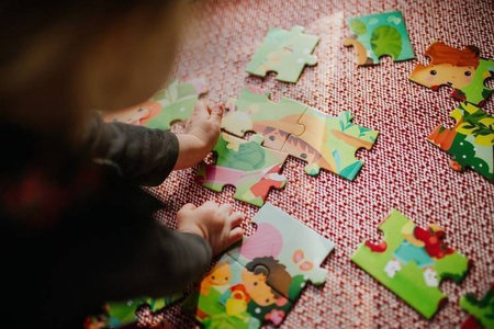 Puzzle w walizce Ogród 36 elementów 4+ Made in France, Janod