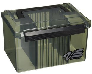 Pudełko VERSUS z wieszakami na duże przynęty kompat.8050,3080,3078 185x145x123 mm gun smoke    DRAGON JME-VS-4060