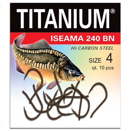 Haczyk Titanium ISEAMA (10 szt.), rozm. 4 Robinson 02-P-240BN-04