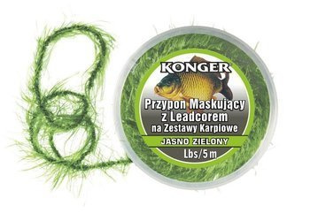 PRZYPON KARPIOWY MASKUJĄCY Z LEDCOREM JASNO ZIELONY 25lbs/5m KONGER 286004025