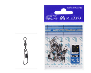 KRĘTLIK BARYŁKOWY Z AGRAFKĄ BLASZKOWĄ SS - BN - Nr. 12 - op.10szt. MIKADO HX3022-012