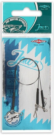 PRZYPON TYTANOWY JAWS SUPER STRONG 45cm/23kg - op.2szt. MIKADO ZGJ03-45-23