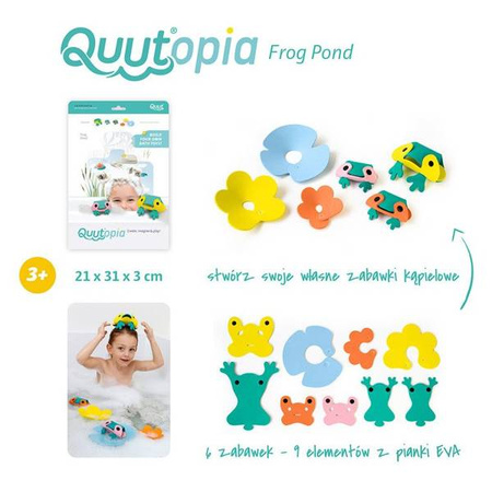 QUUT Zestaw puzzli piankowych 3D Quutopia Żabki